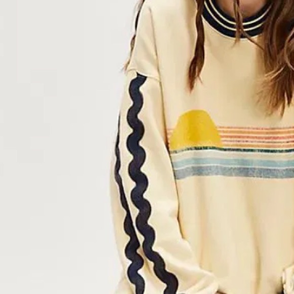 Boardwalk Top Sweatshirt 
FP
NWOT
Light Yellow - Picture 7 of 11